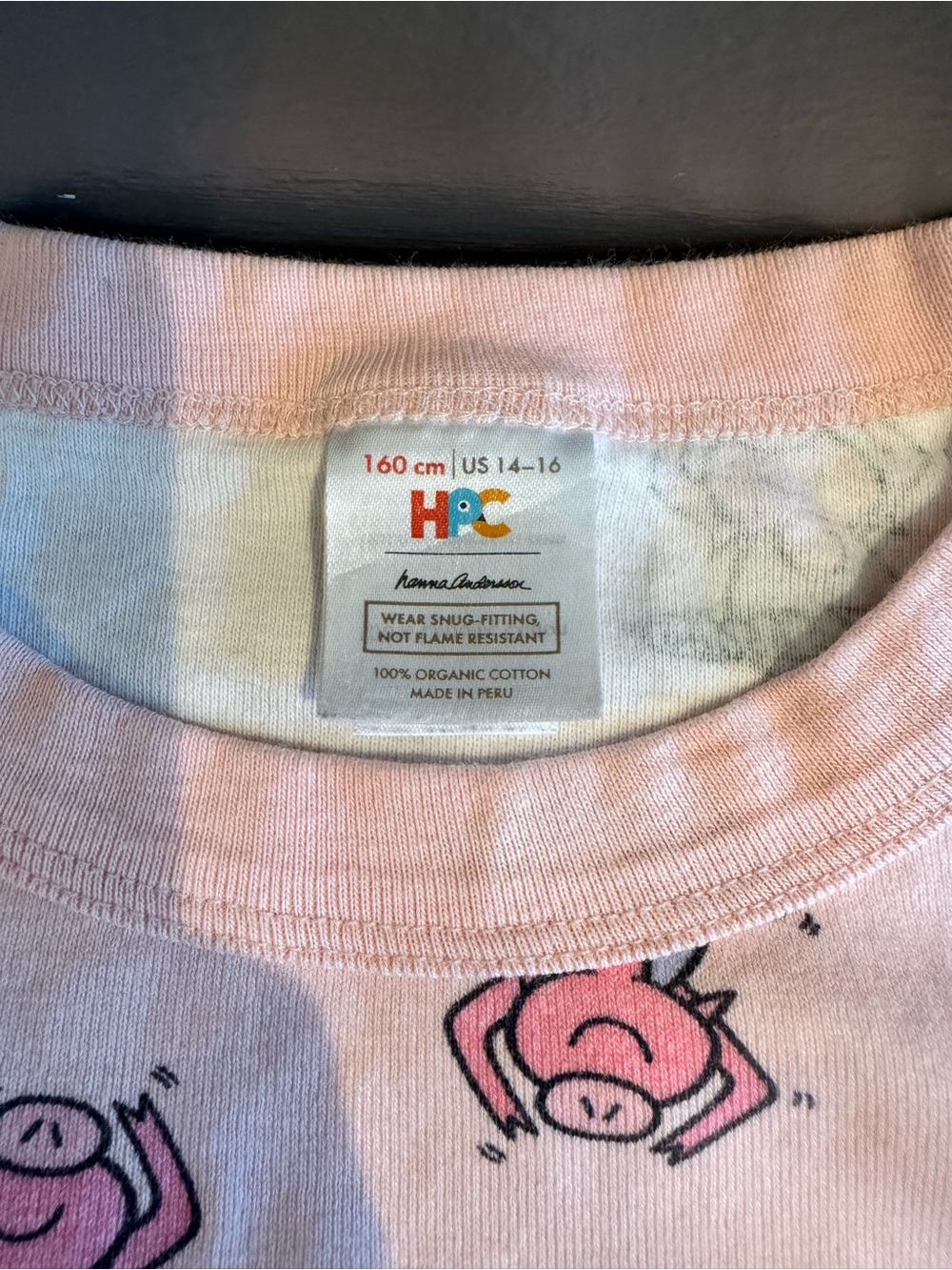 Hanna Andersson Elephant & Piggie Ballet HannaJams™ Pajama Set – Size 14/16 - Picture 2 of 3